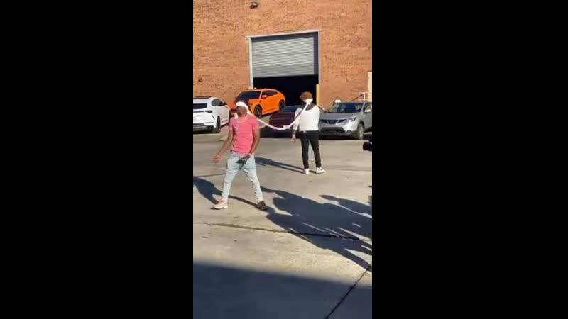 Gunna и lil baby на съёмках клипа «blindfold»