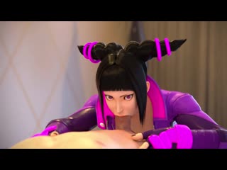 Juri oral sex; minet; blowjob; deepthroat; facefuck; 3d sex porno hentai; [street fighter]