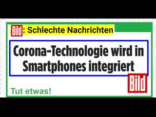 "corona technologie wird in smartphones integriert", so die bild lehrer maphy