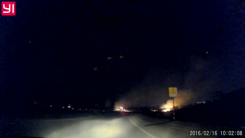 Объездная горит поле возле липецкой запраи