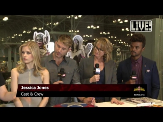 Marvels jessica jones cast crew come to marvel live!