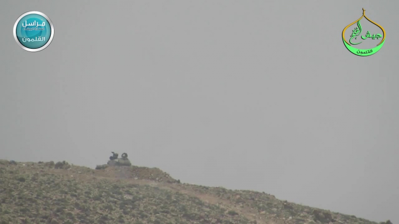 Сирия поражение танка бойцов хезболла из птрк фронта ан нусра в горах каламун район джаруд арсаль июнь 2015