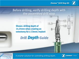 Ограничители свёрел хирургического набора zimmer tsv drill stop kit