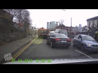 Instant karma finds impatient driver no passing