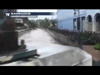 Tropical storm harvey floods barbados residents of the lesser antilles islands in the caribbean awoke to heavy rain and gusty w