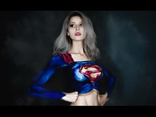 Supergirl (супергёрл) body art cosplay