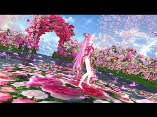 Mmd tda luka 夢と葉桜 rose garden mp4