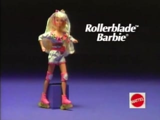 1992 mattel rollerblade barbie