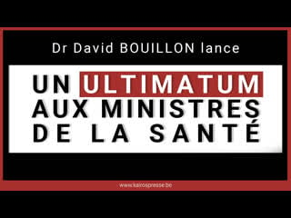 Un ultimatum lancé aux ministres de la santé belges