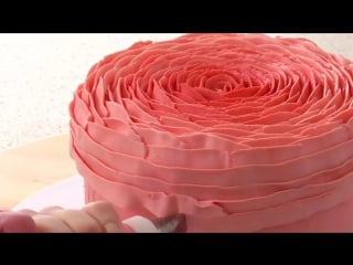 Pretty buttercream rose cake decorating cake style