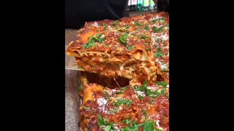 Горячая домашняя лазанья