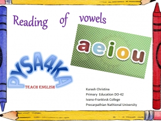 Reading of vowels kurash