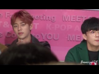 [fancam] [26 11 15] meetand greet (daehyun and youngjae)
