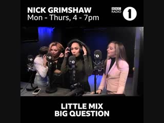 Why is @littlemix answering questions with a voice changer so funny?? @grimmers got the girls to answer life's deep questions