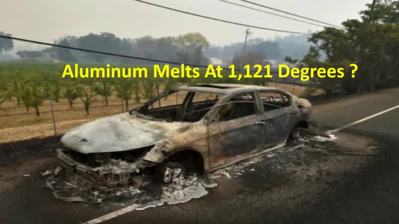 California fire car rims completely “melted” and car torched directed energy laser weapon