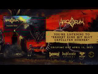 Abigorum erhebt eure mit blut gefüllten hörner