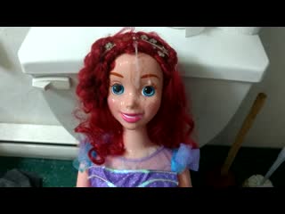 Ariel little mermaid my size doll cum tribute 720p