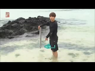 Just a reminder that jungkook deadass grab an eel out of nowhere as if it is the most normal thing to do