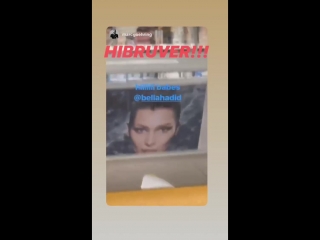 Bhbr bella hadid via instagram stories