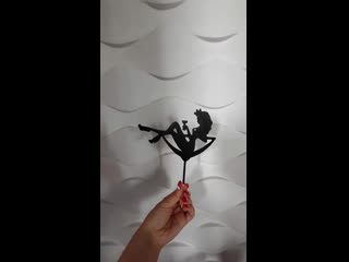 Топпер девушка в бокале