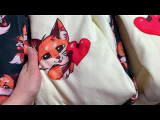Тёплая пижамка «лисички с сердечком»❤️