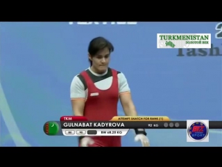 Gulnabad kadyrova/ 2016 asian weightlifting championships