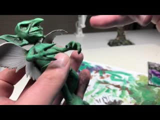 I made a flying goblin fairy imp polymer clay tutorial sculpting your requests e08