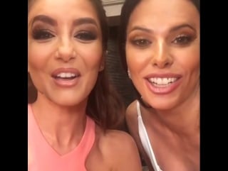 What you all have been waiting for! me and @cherylofficial face swapped! how is she still more beautiful?!!! #twins #lorealgals