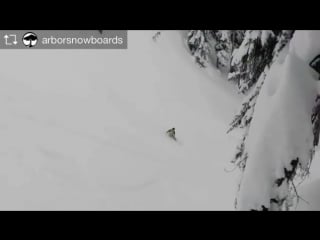 Repost from @ arborsnowboards@ charlesreid is a beast check this burly cab double underflip from his ender part in #cosanostrav