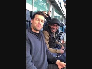 Chelsea legends, ballack and michael essien