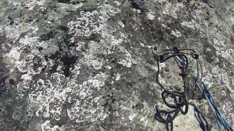 Gopro climbing the monolith