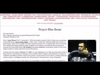 Project blue beam проект голубой луч исследования сержа монаста