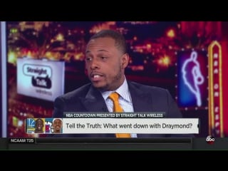 For the record, paul pierce started the trash talk, not draymond