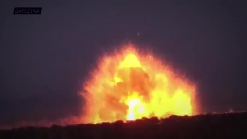 Сирия мощный подрыв блокпоста сно 2015