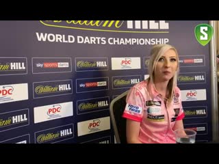 Fallon sherrock writes history! full pressconference after 2nd round win wc dart