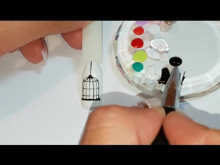 Акварельный дизайн гель лаком❤ aquarelle nail art