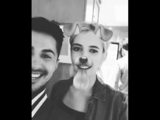 Emma and hairstylist