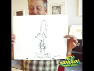 Can you draw arnold's #bff gerald from #heyarnold #thejunglemovie? here's a fun #tutorial from the movie's creator! ✏️🎨 #drawing