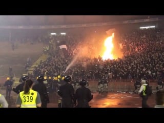 Crvena zvezda partizan beograd 2013 11 02 grobari burned marakana 12 mins long video vi