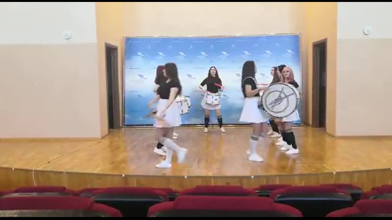 Ансамбль барабанщиц "триумф" авторское произведением "грубиянки"