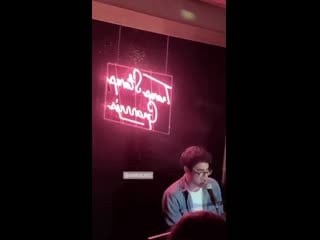 Video darren criss at tramp stamp grannys via via gustavo gomezs ig story