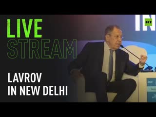 Lavrov participates in raisina dialogue in new delhi