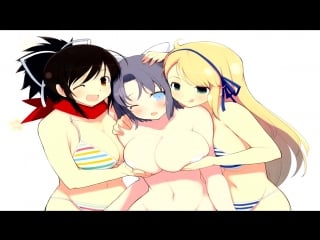 Licking delight j asmr ear lick kisses breathing senran kagura estival versus