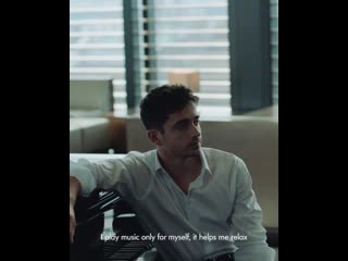 Charles leclerc a bit more about myself and what music means to me @giorgioarmani #giorgioarmani