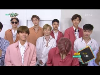 160826 뮤직뱅크 music bank exo backstage interview
