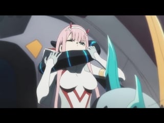 Милый во франксе 20 серия | код 001 нападает на 002 и хиро | darling in the franxx