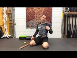 Travis' thoracic extension drill