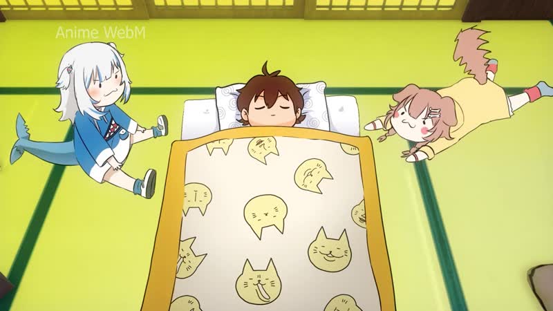 Gawr gura, amelia watson, inugami korone
