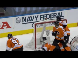 Andy greene wires home perfect pass from derick brassard to score on carter hart