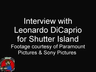 Interview with leonardo dicaprio for shutter island